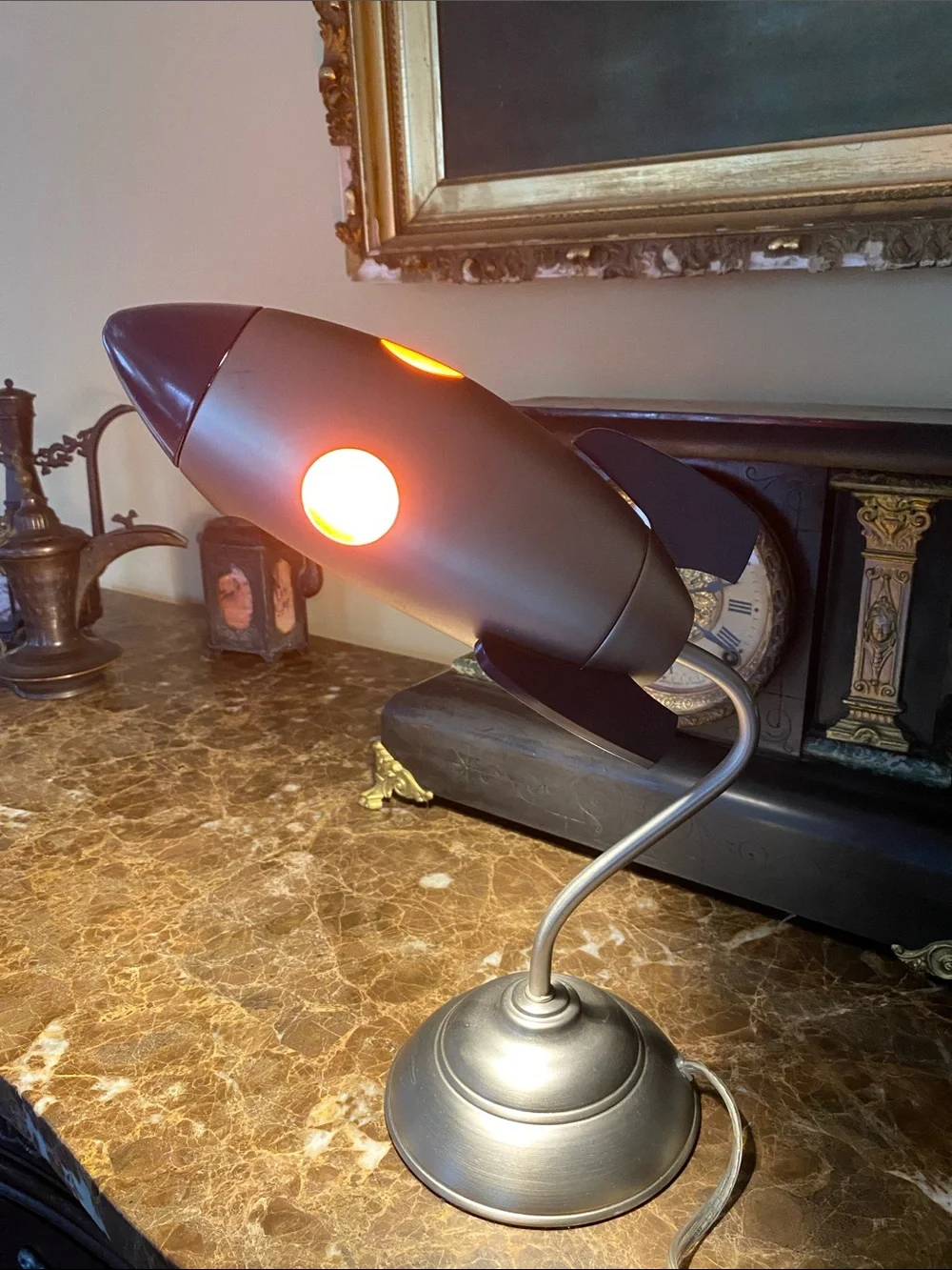 POTTERY BARN KIDS Rocketship Lamp Light