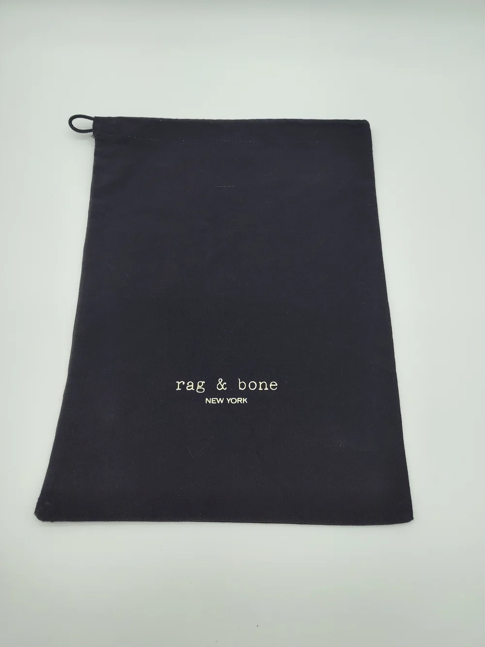 rag & bone Dust Bag 14x10.5 Black Drawstring Storage Shoe Travel Organizer Pouch