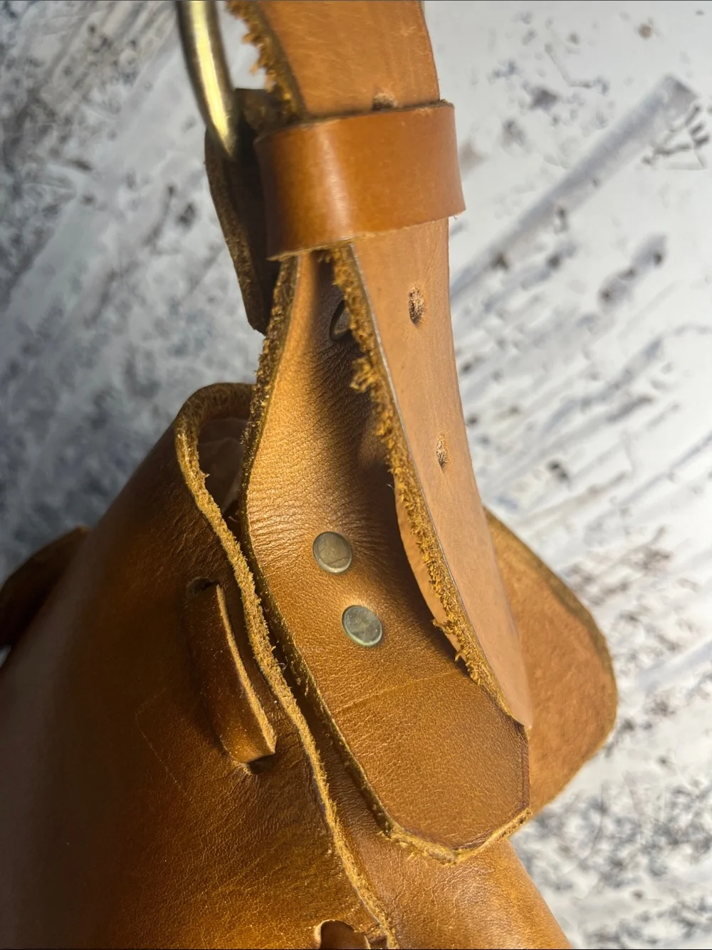 Vintage Leather Handmade Messenger Bag