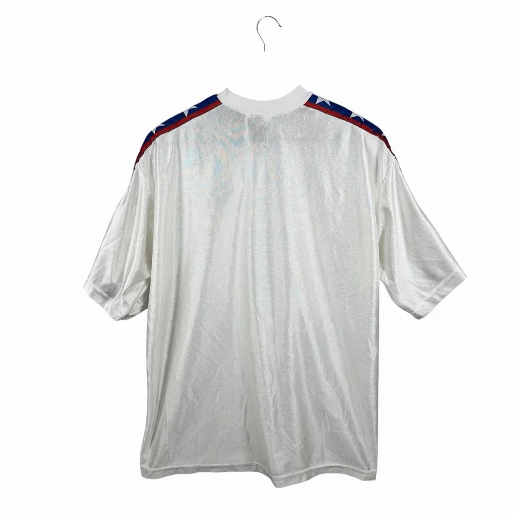 Vintage‎ 90s LBZ Motocross Jersey Adult Sz XL Stars Stripes Made in USA in White