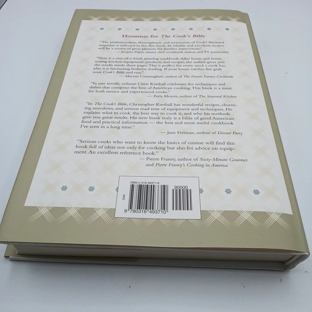 Cook's Bible The Best of American Home Cooking Christopher Kimball NOS