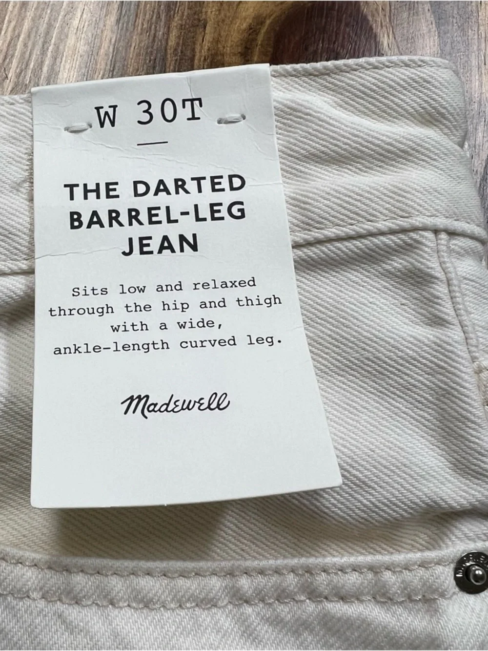 Madewell new tag