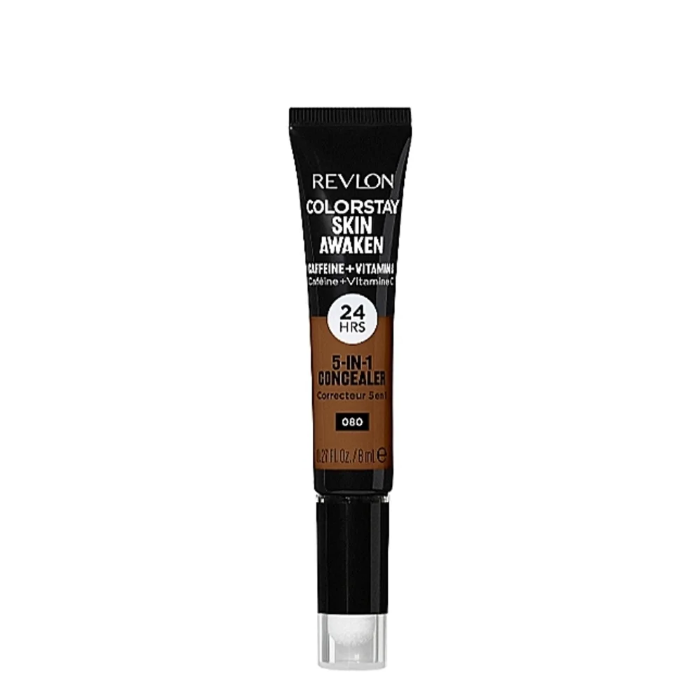 5 x Revlon ColorStay Skin Awaken Cream Concealer Longwear, 080 Coffee