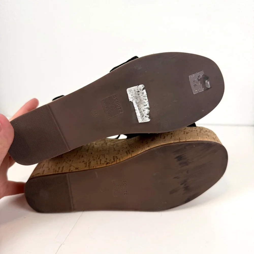 SCHUTZ platform wedge