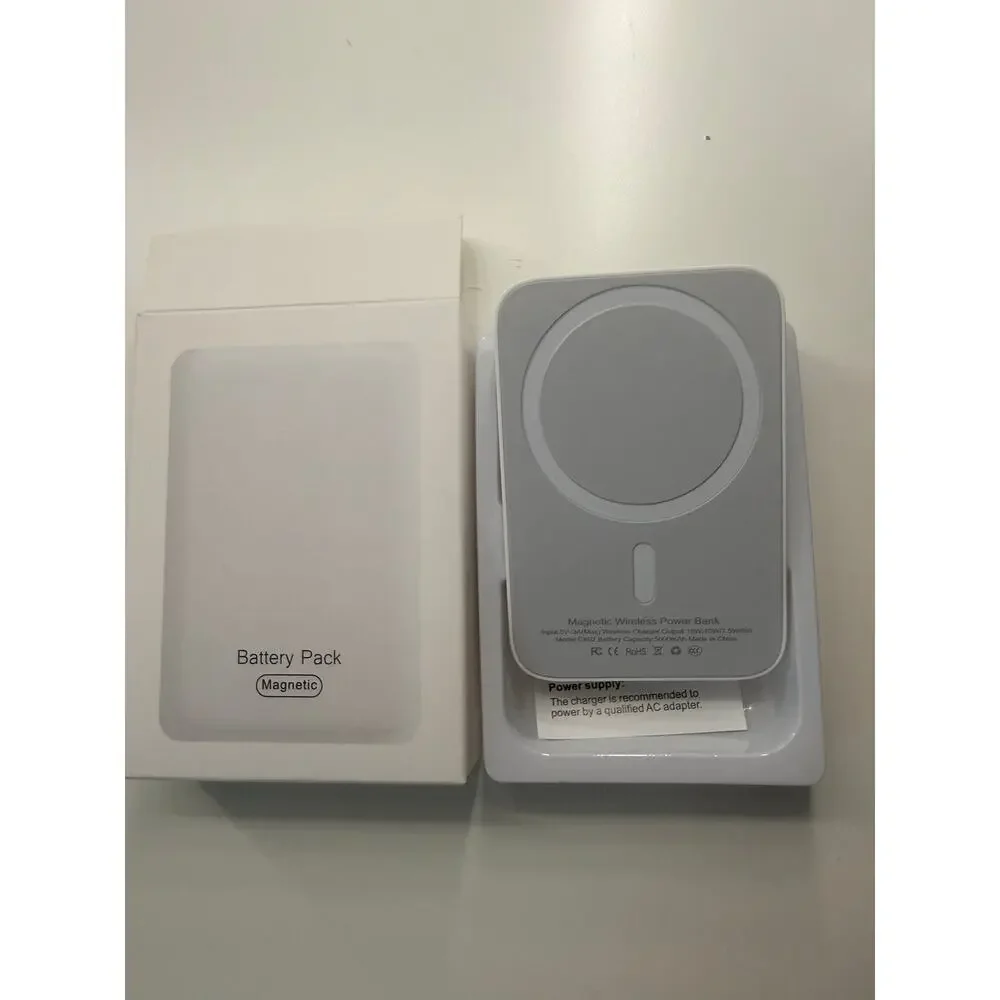 Magnetic Wireless Power Bank 5000mAh – Portable Fast Charging Battery Pack
