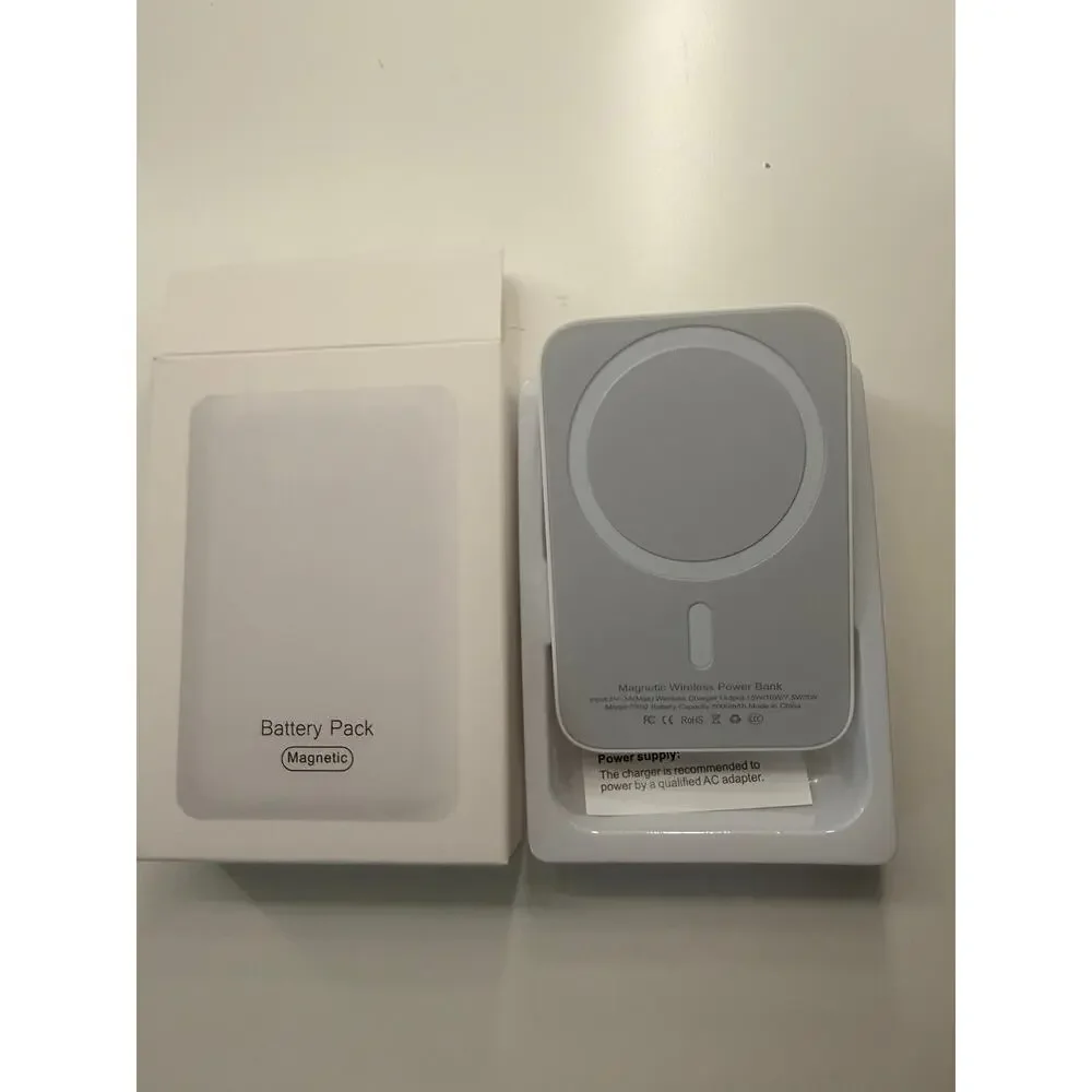 Magnetic Wireless Power Bank 5000mAh – Portable Fast Charging Battery Pack