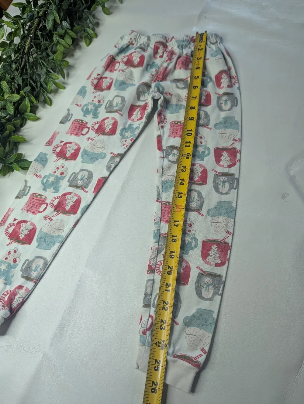 Burts Bee Organic Cotton Christmas Hot Cocoa Pajama Set Size 8