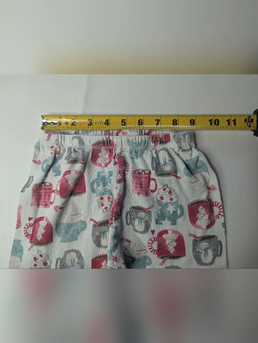 Burts Bee Organic Cotton Christmas Hot Cocoa Pajama Set Size 8