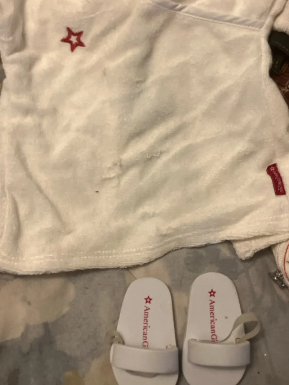 American Girl cozy white
