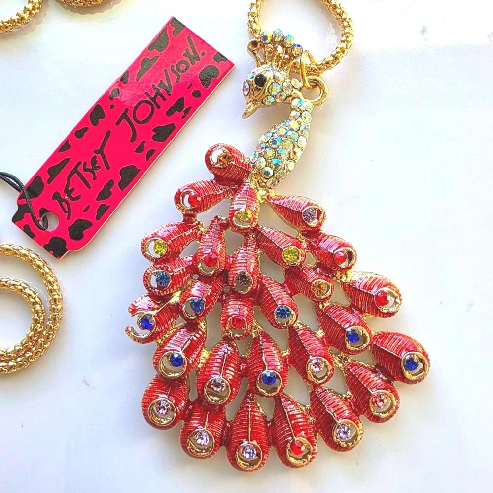 Betsey Johnson rhinestones tail head