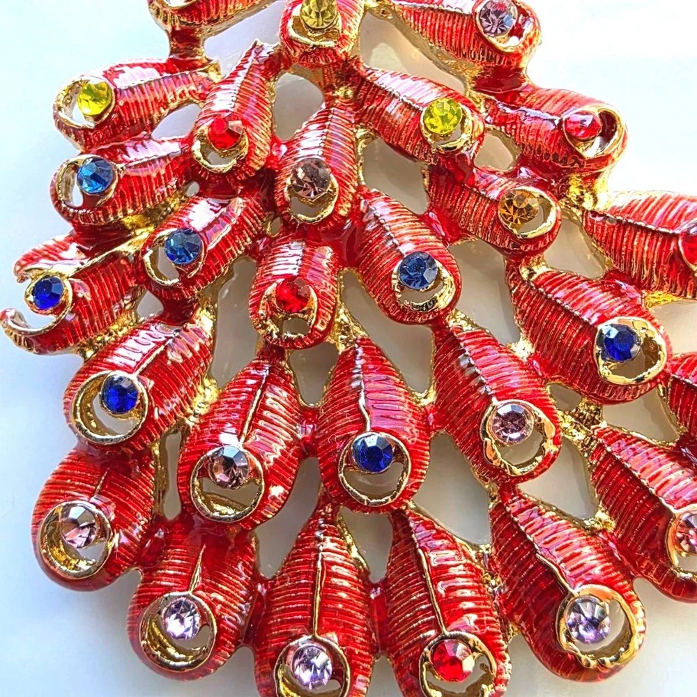 Betsey Johnson encrusted red
