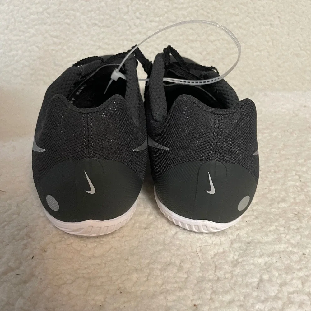 Nike Zoom Rival M 9 Mens Track Field Spikes Black Silver AH1020-001‎ size 14