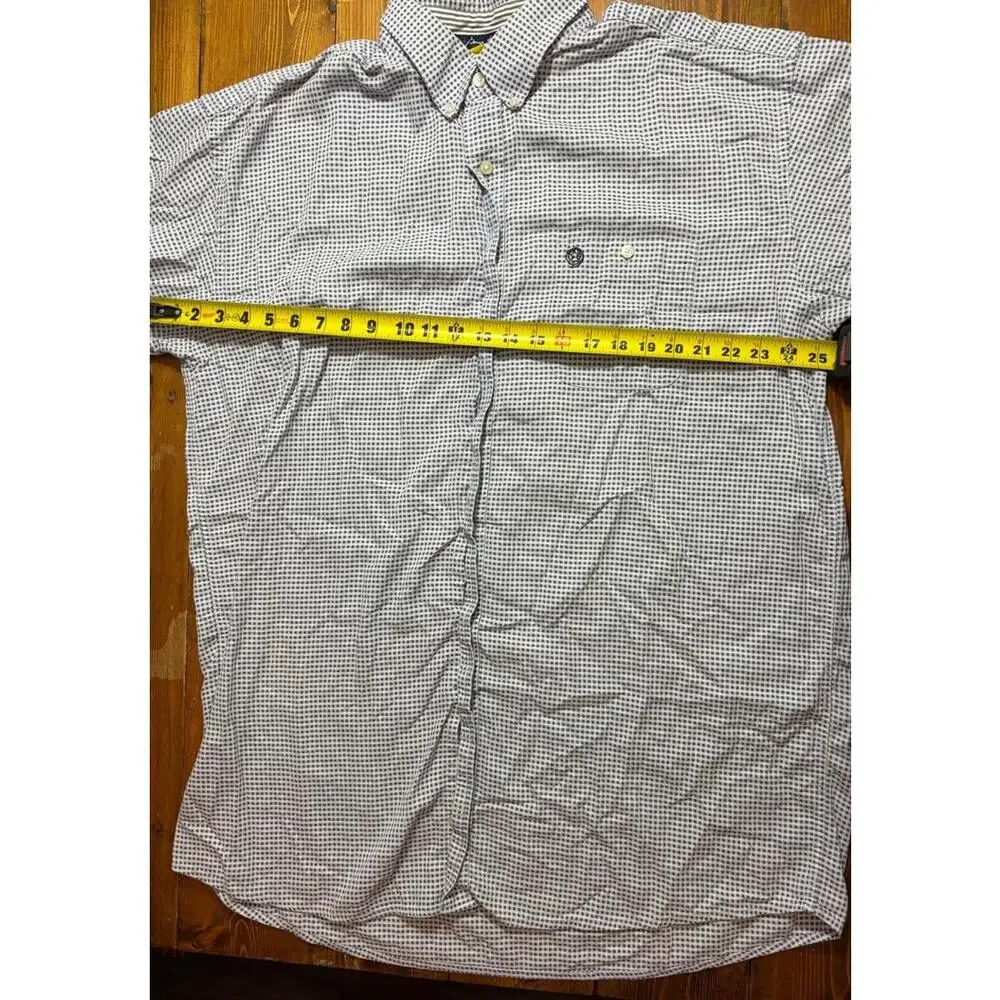 Wrangler‎ George Strait 2XLT Short Sleeve Button Down Shirt Blue Check