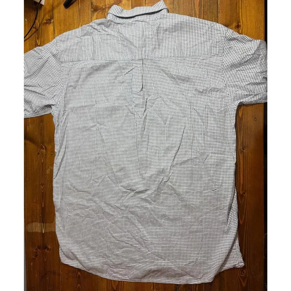 Wrangler‎ George Strait 2XLT Short Sleeve Button Down Shirt Blue Check
