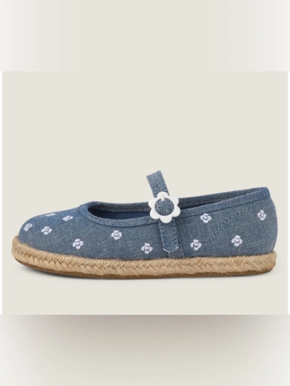 Gymboree‎ Denim Blue Floral Mary Jane Shoes