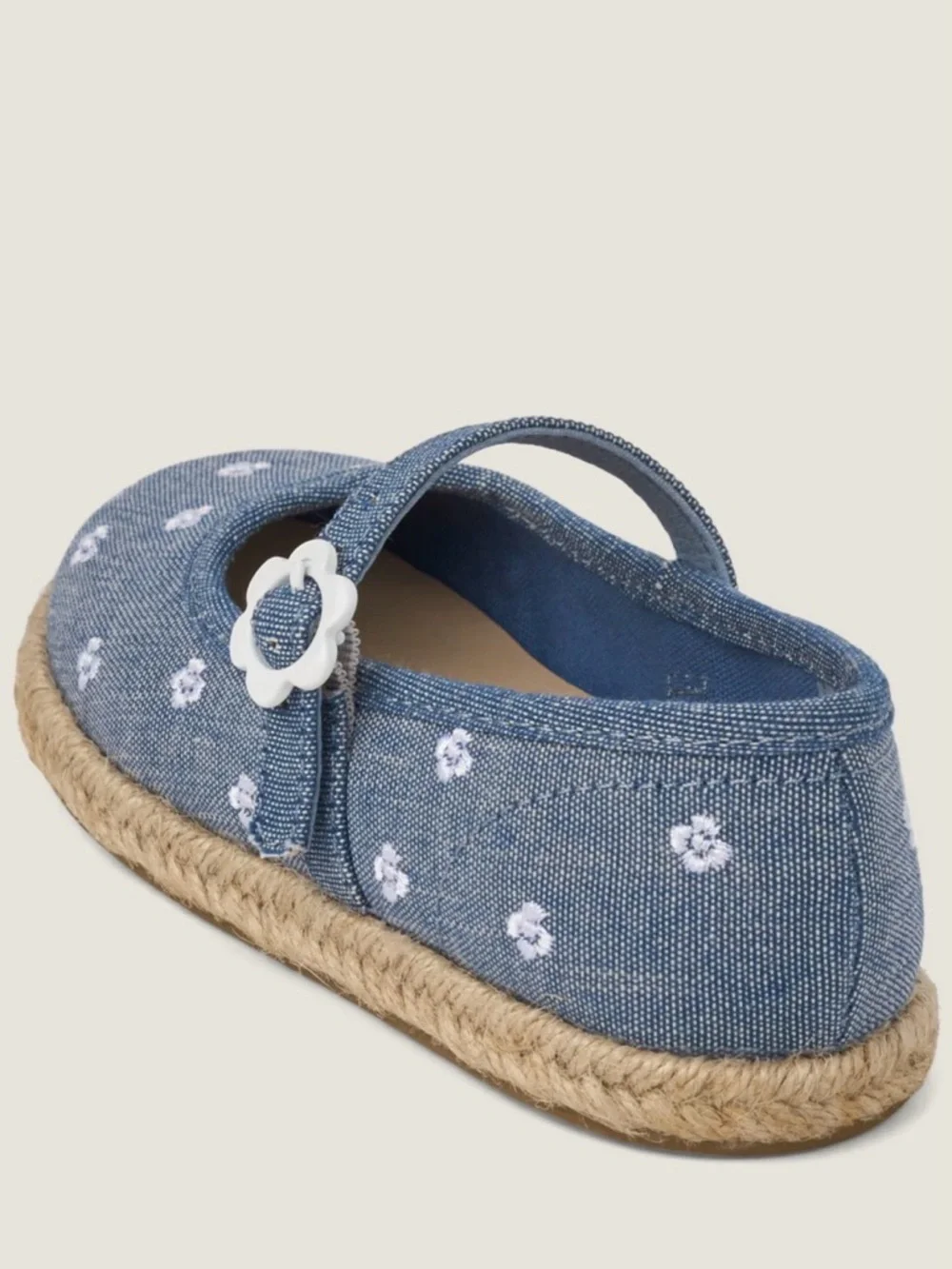Gymboree‎ Denim Blue Floral Mary Jane Shoes