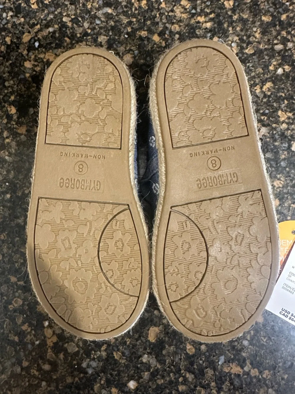 Gymboree‎ Denim Blue Floral Mary Jane Shoes