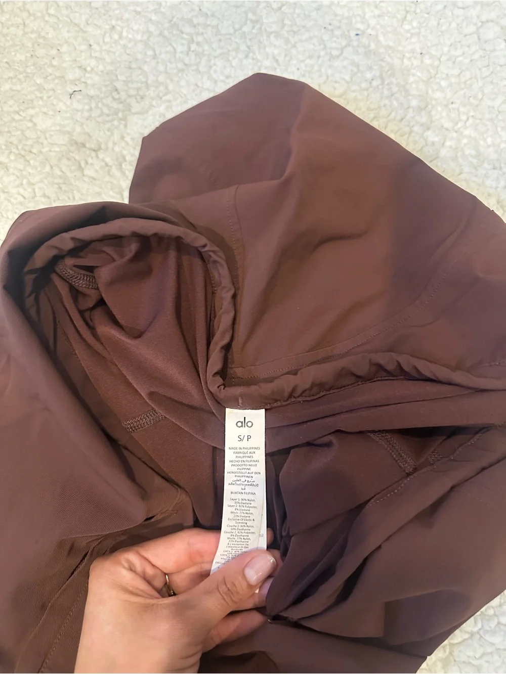 ALO Yoga Women's Mini Skirt in Dark Maroon