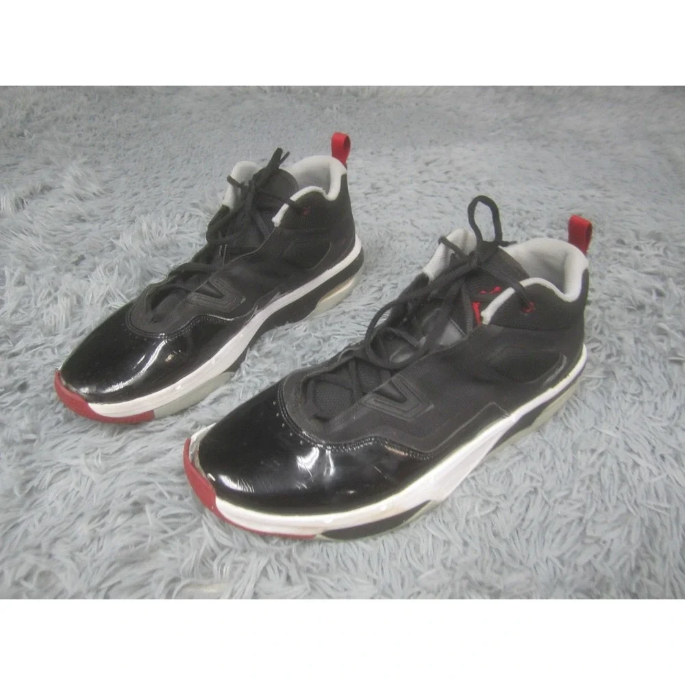 Jordan‎ Air Shoes Mens Size 13 Black Red Mid Top Basketball Sneakers FB1396-006