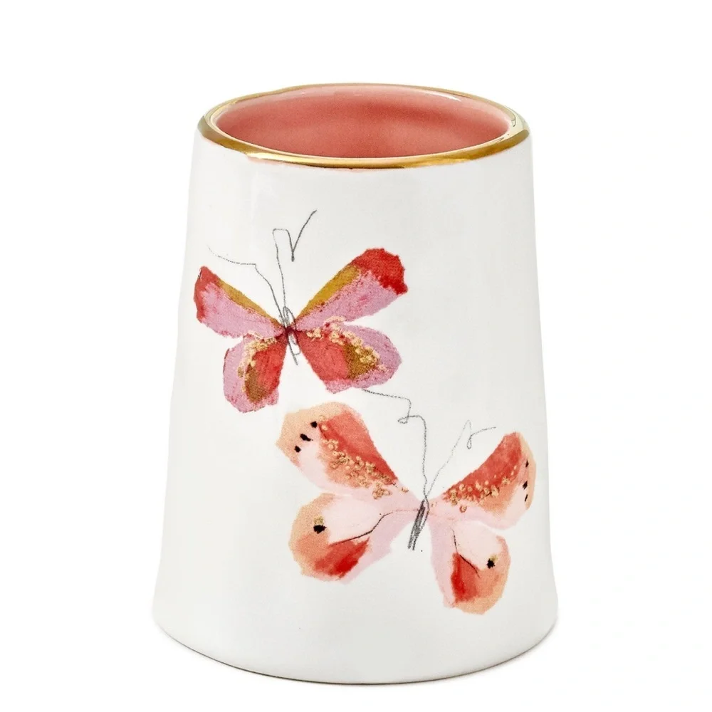 Demdaco Picked With Love Mini Butterfly Vase, 3.5