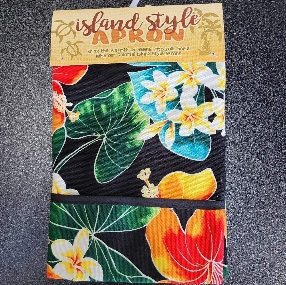 Island Style Vibrant Hawaiian Floral Apron