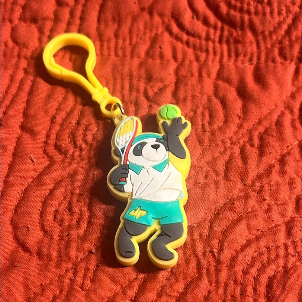 Dude Perfect Panda‎ tennis keychain