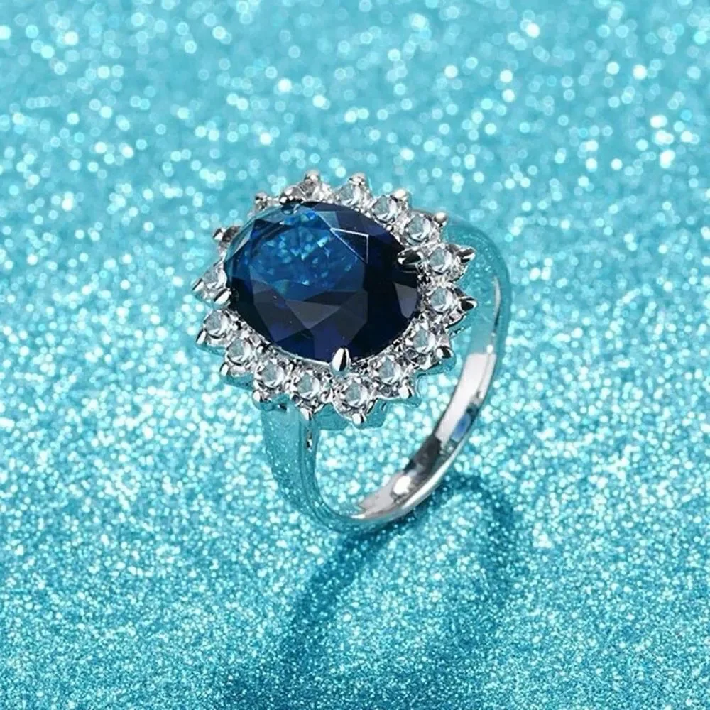No Brand oval sapphire