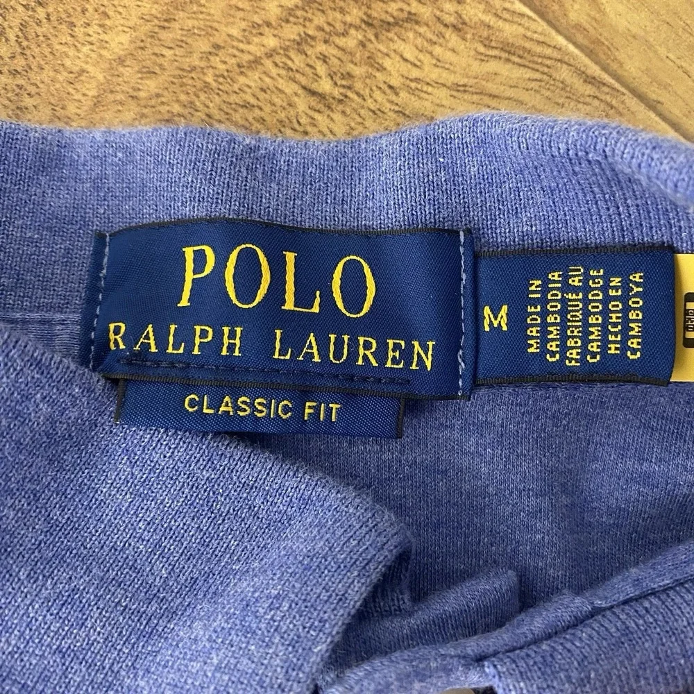 Polo Ralph Lauren Classic‎ Fit Blue Men's Polo Shirt Mens Medium Flesh Pony