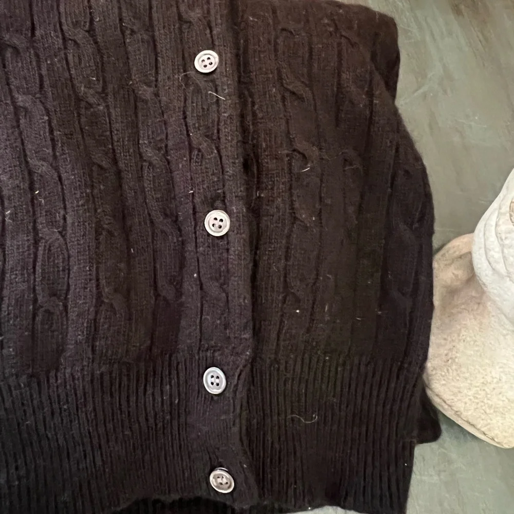 J.Crew Black Women’s Medium wool blend cardigan.