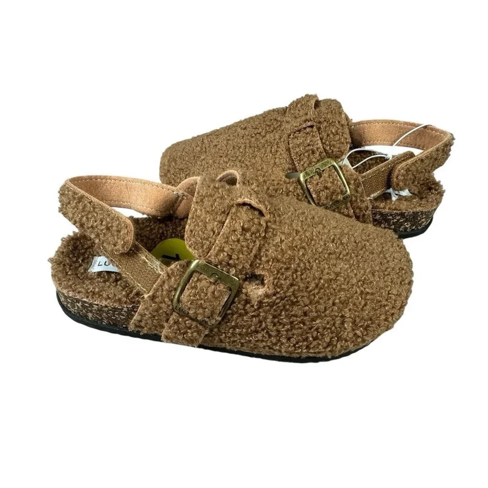 Lucky Brand Kids Sherpa Clogs Toddler Size 1 M  New