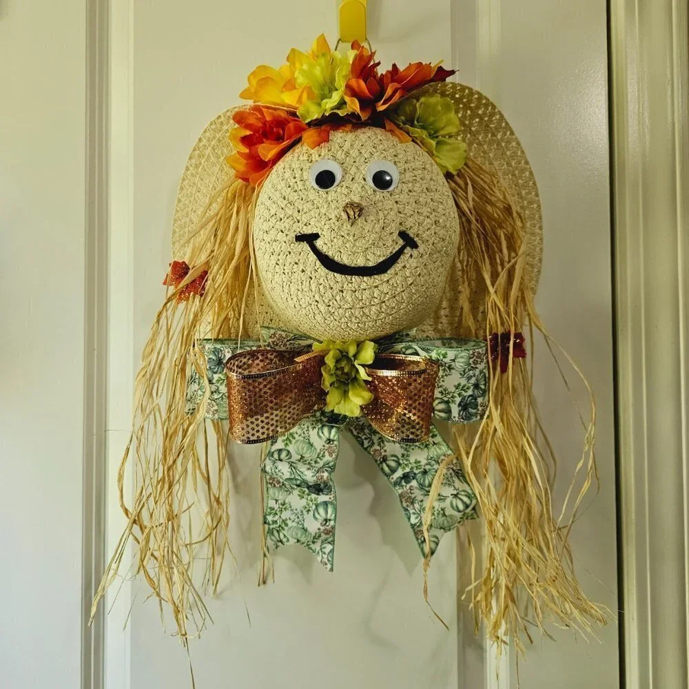 Hand Crafted fall scarecrow