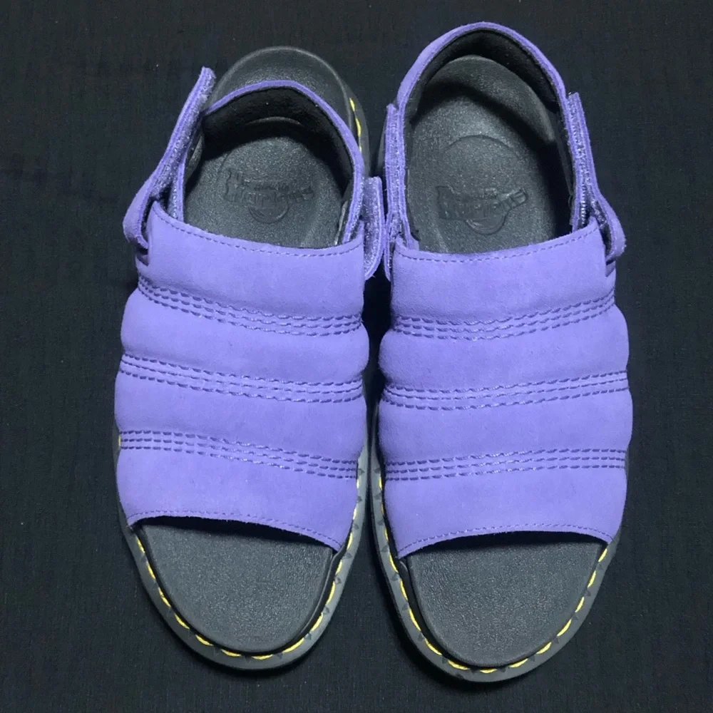 Dr. 'Doc' Martens Kole Suede Platform Sandal Twilight Purple, Size 7W/ 6M