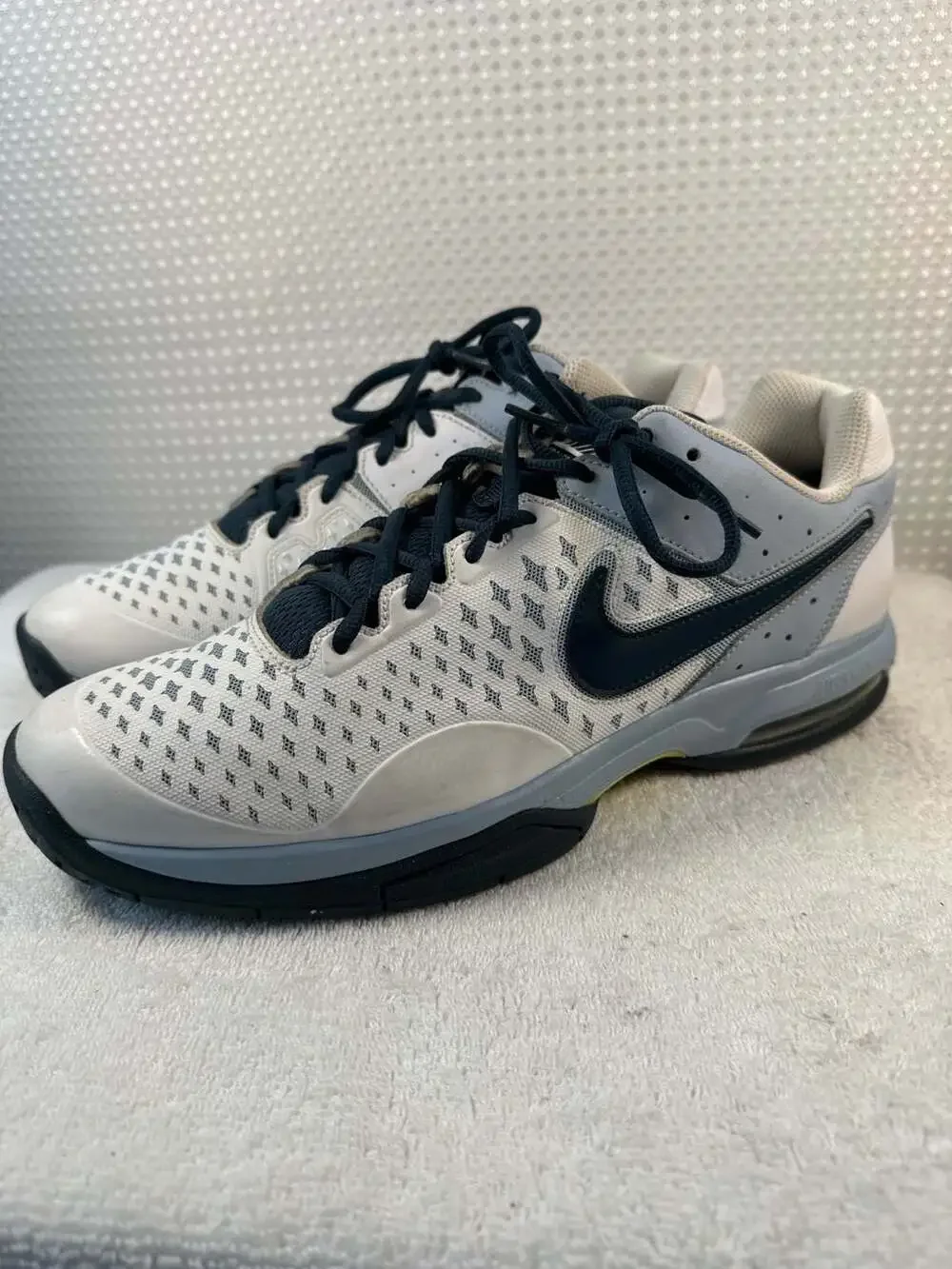Nike Air Cage Advantage White Navy Grey Tennis Shoes 599360-144