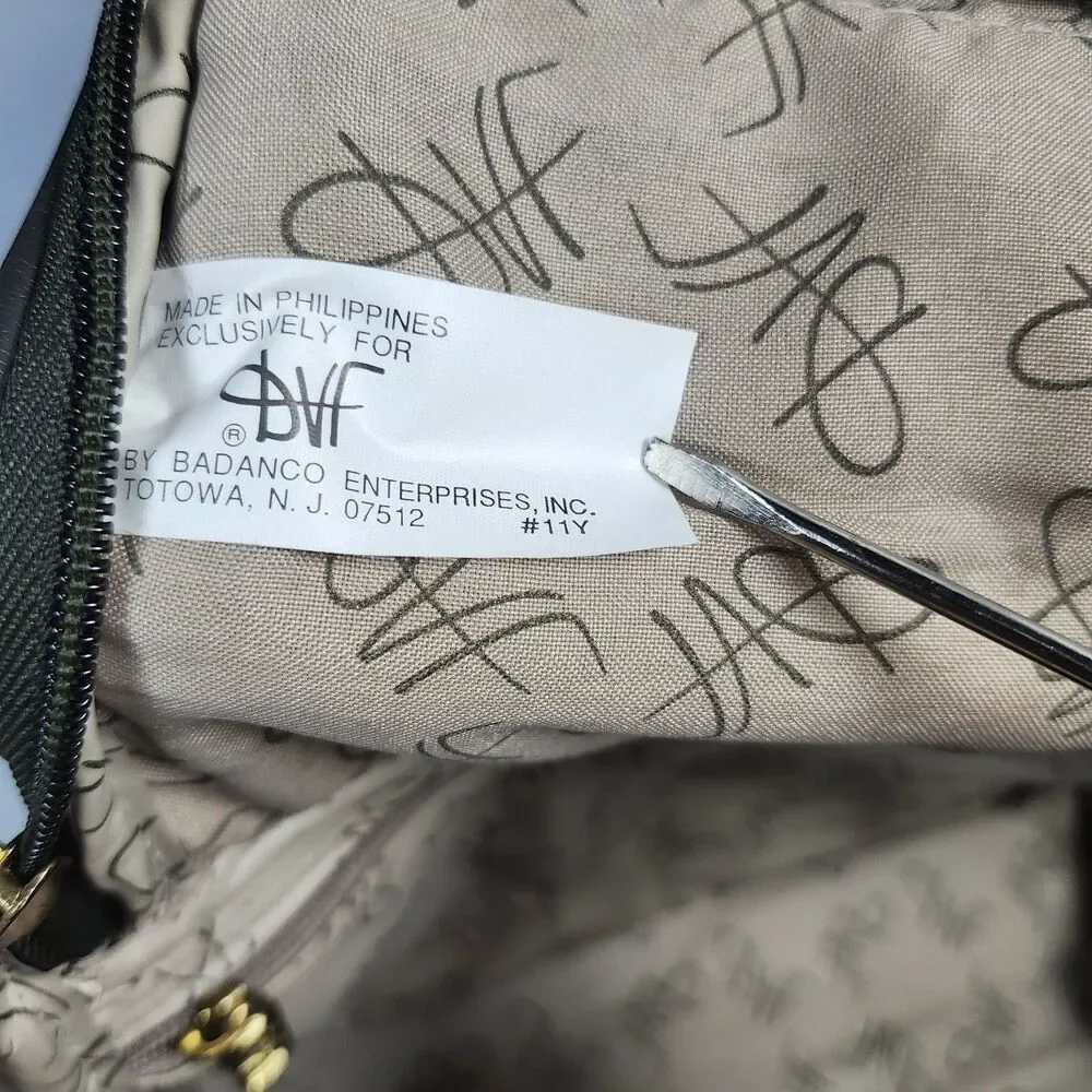 Diane Von Furstenberg Vintage‎ Olive Green Travel Bag Toiletry Luggage NWT