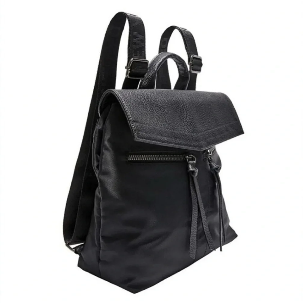 Botkier NY Black Mini Trigger Nylon Backpack‎ Multiple Pockets Adjustable Straps