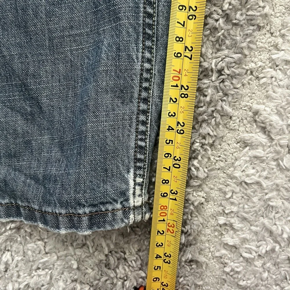 Levis 514 Jeans 30x32 Blue Straight Leg Slim‎ Fit Med Wash Distressed Grunge