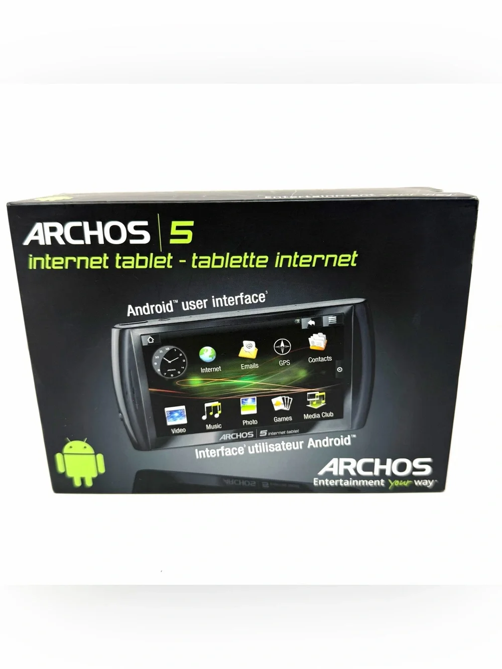 Archos 5 160GB Internet Tablet Android Interface HD GPS NOS Brand NEW Open Box