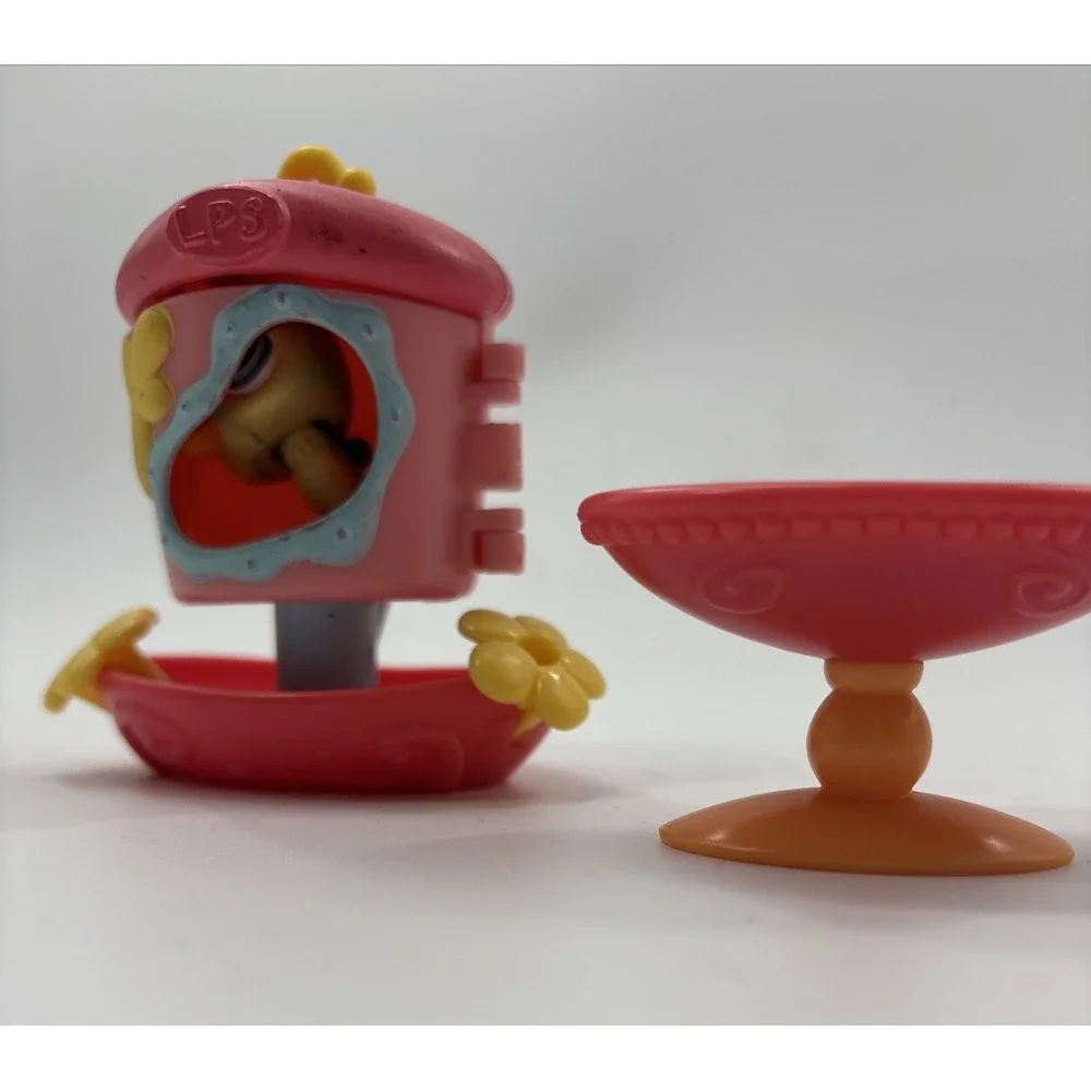 Littlest Pet Shop Portable Pets Hummingbird‎ House Bird Bath #208