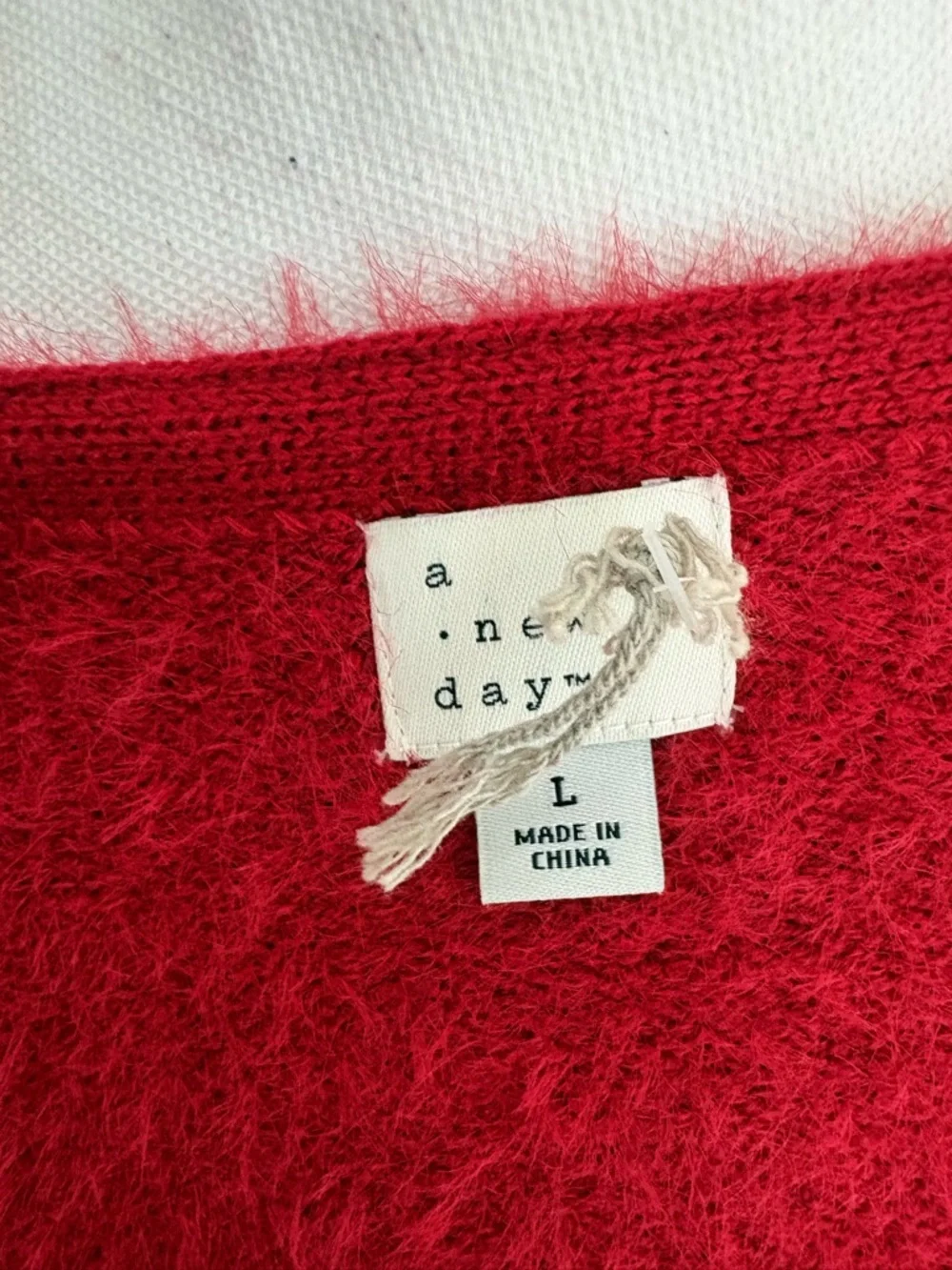 a new day fuzzy knit