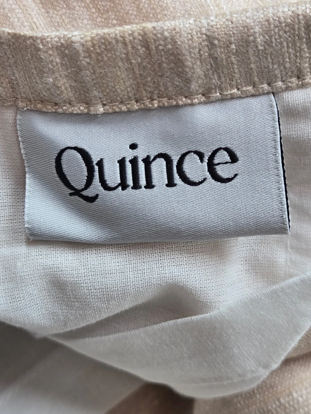 NWT QUINCE Set Of 2 48x84 Raw Silk Curtains Sand 8996