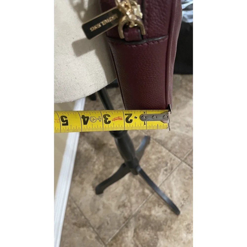 Michael Kors Fulton Crossbody Bag Melton‎ Burgundy Leather MK Logo