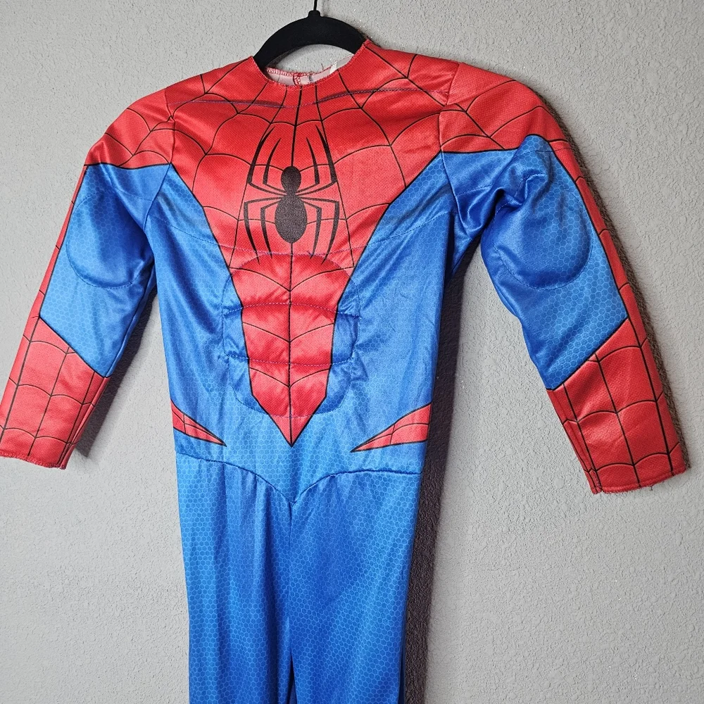 Marvel Spider-Man Costume Youth Boys Small Jazwares Padded Suit Superhero Outfit