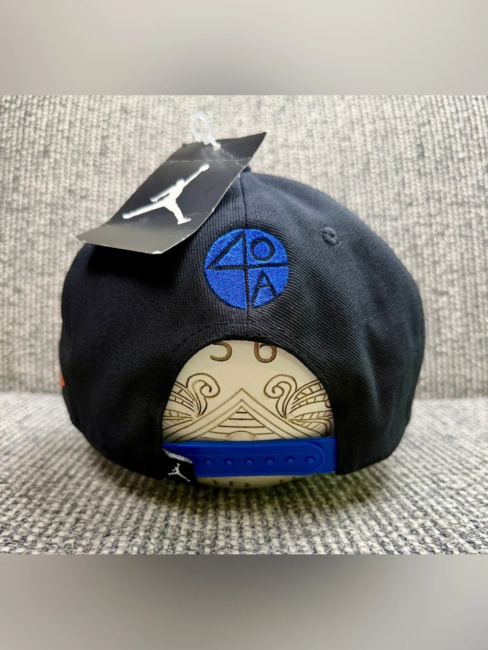 Nike Air Jordan Spike 40 Snapback Hat Black Blue Orange Spike Lee 40 Acres OSFA