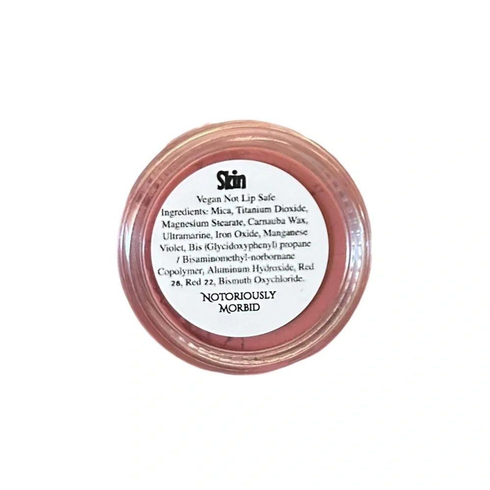 Notoriously Morbid Vegan Loose Powder Blush in Skin Indie Beauty Discontinued
