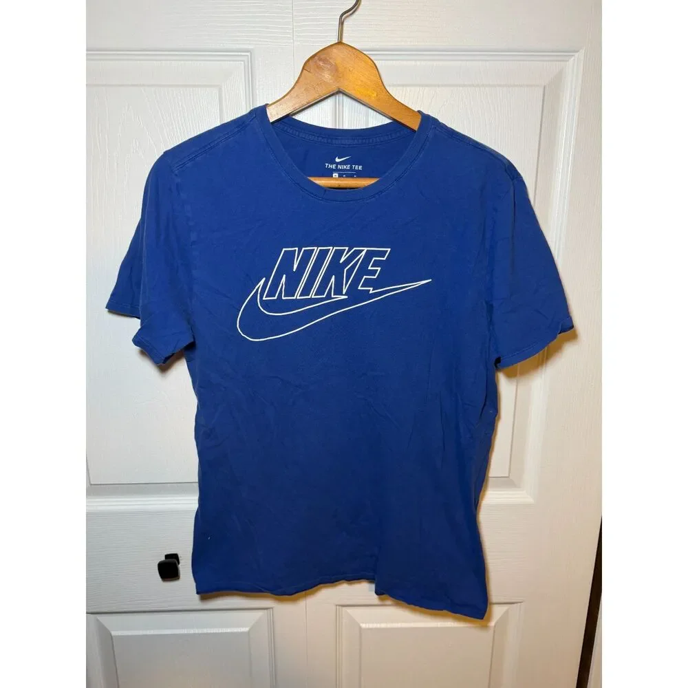 Nike The Nike Tee Blue Graphic Logo Short Sleeve T-Shirt Men's Medium