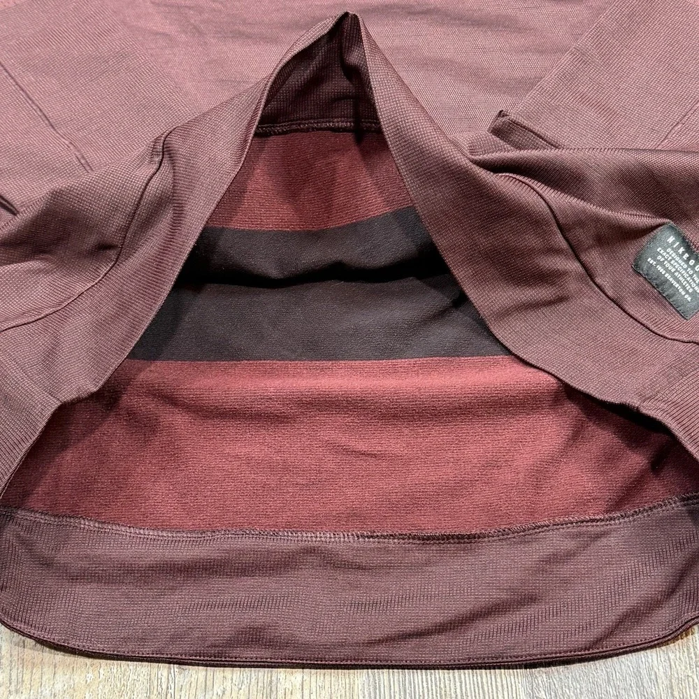 Nike Golf Dri-FIT Crewneck Pullover Men's L Burgundy Long Sleeve Performance Top