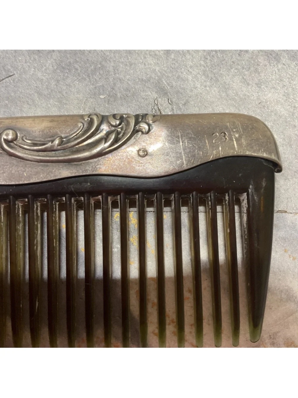 Gorham Sterling Comb Flower Pattern