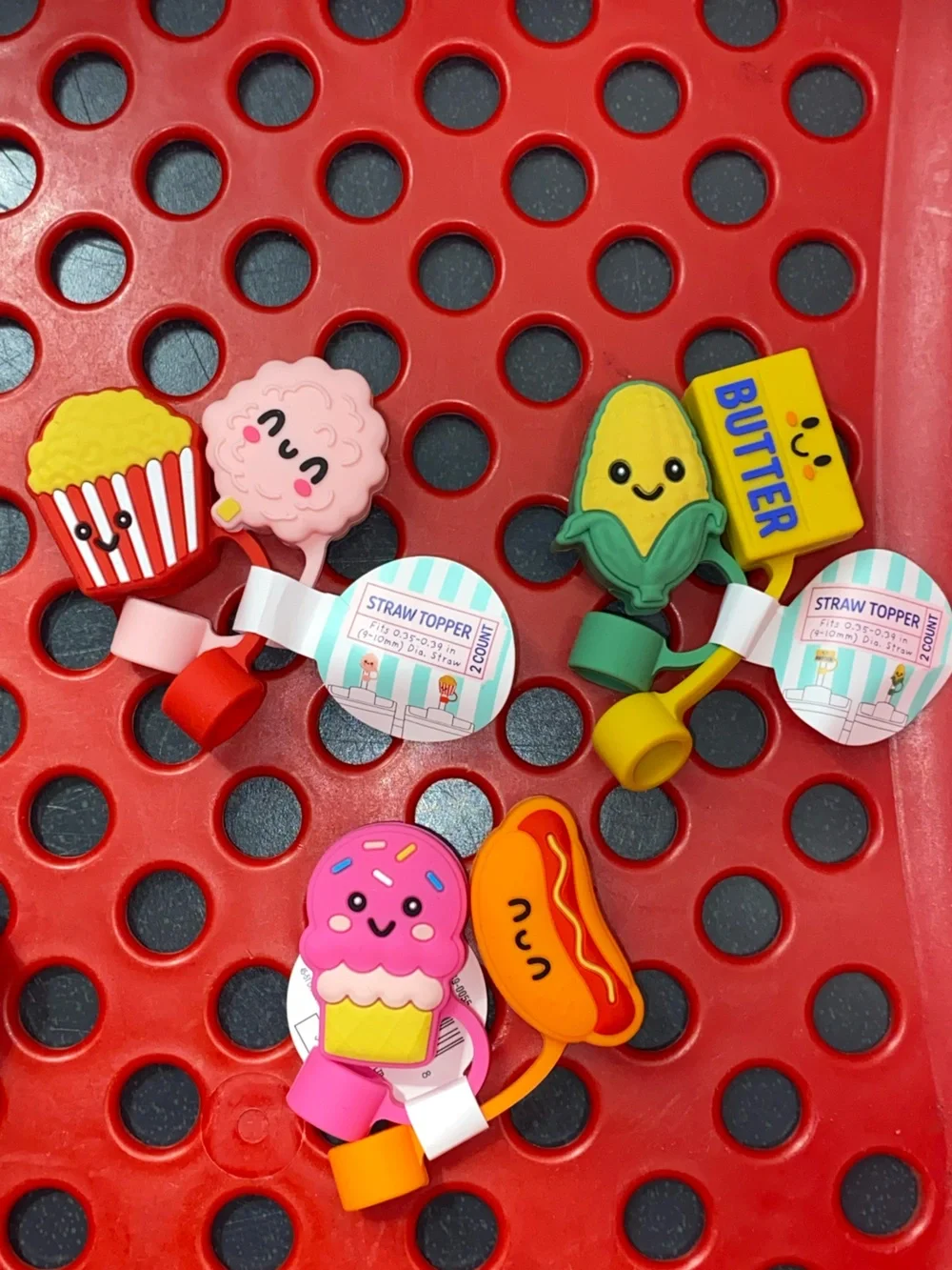 Bundle Six Straw Topper Tumbler straw cover six summer Target New food ice cream