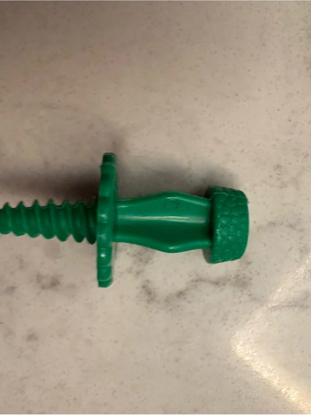 Vintage green screw in corn on the cob holders. Set of 12 for 6 ears