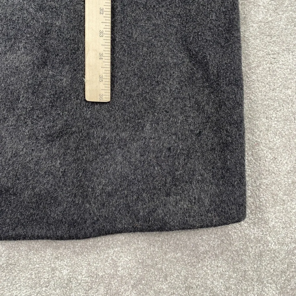 Di Benedetto Wool Cashmere Sigle Breasted Overcoat Men's Size L 44 Charcoal Gray